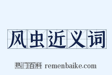 风虫近义词是什么意思的图片